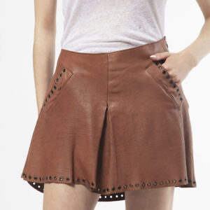 Mini gonna in pelle Kristina T.