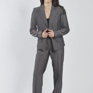 Tailleur gessato grigio Marella